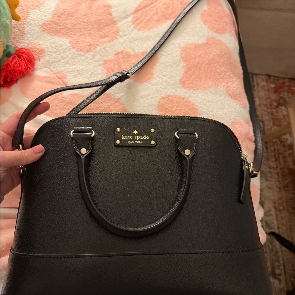 Kate Spade Black Leather Satchel